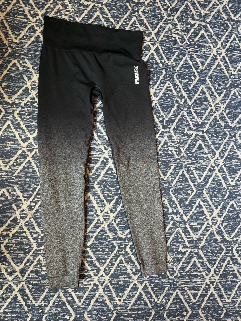 Gymshark Ombre Seamless High Rise Leggings Black Gray Women’s Size S